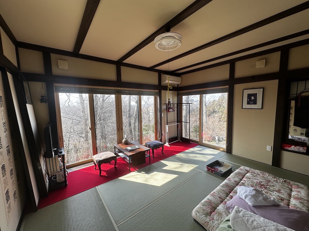 Traditional Japanese room in a homestay